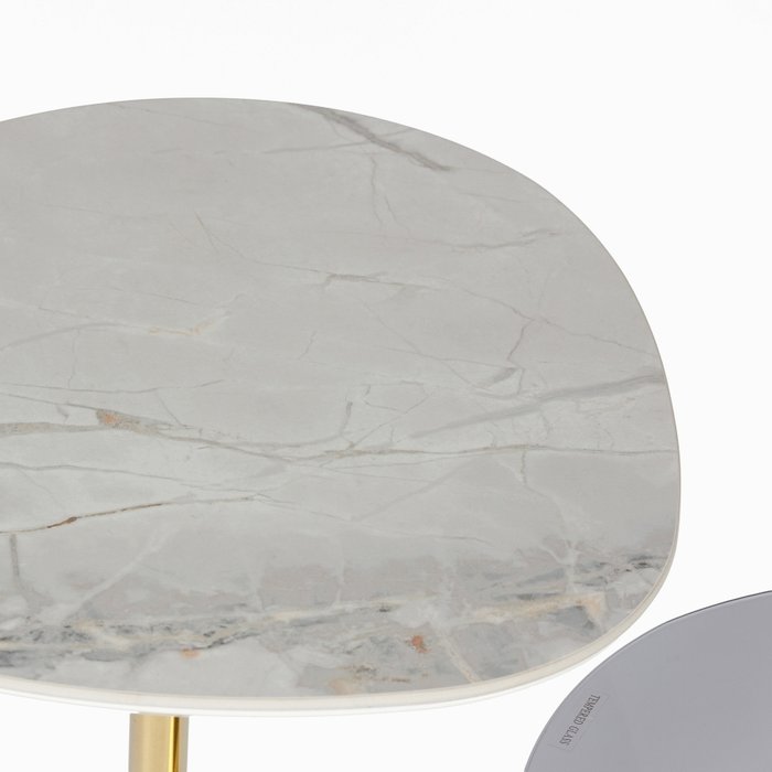 Сет из 2 кофейных столов Encio высота 54/44 - лучшие Кофейные столики в INMYROOM