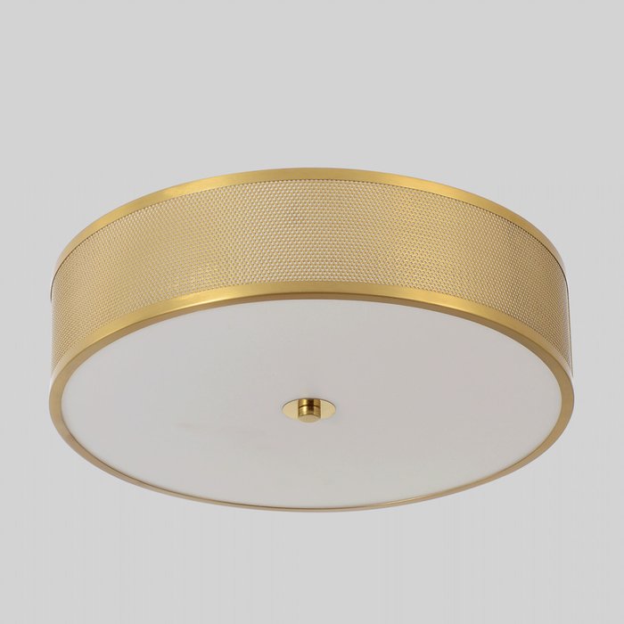Потолочный светильник BUTTON PL32W LED (металл, цвет латунь) - купить Потолочные светильники по цене 13900
