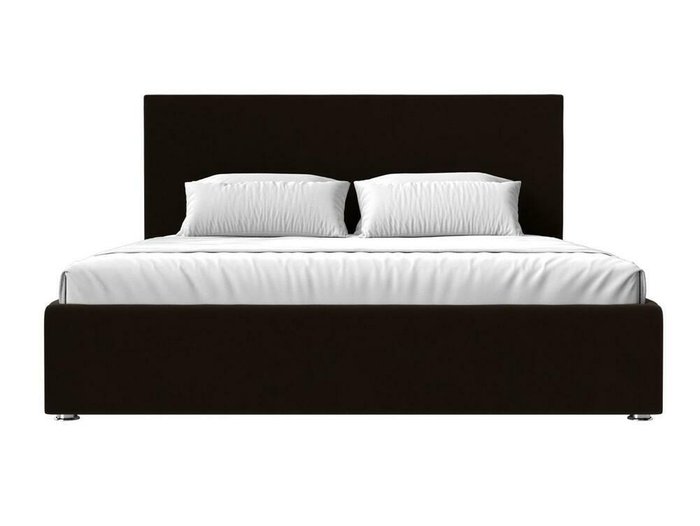 Кровать Кариба 200х200 темно-коричневого цвета с подъемным механизмом - купить Кровати для спальни по цене 83999.0