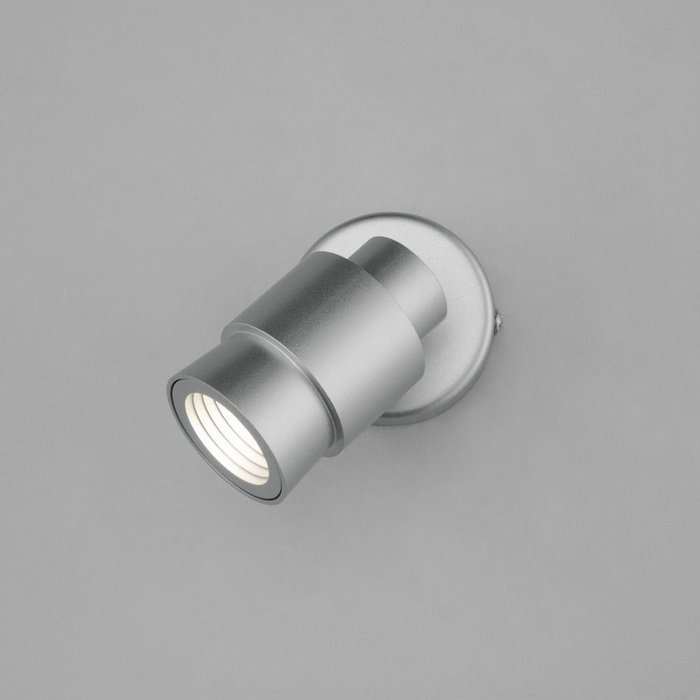 Настенный светодиодный светильник 20125/1 серебро Plat - купить Накладные споты по цене 2050.0