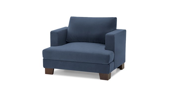 Кресло Марсель синего цвета - купить Интерьерные кресла по цене 28400.0