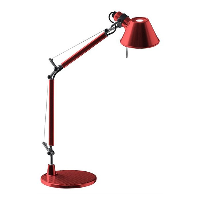 Настольная лампа "Tolomeo micro tavolo - Halo Anodized red"