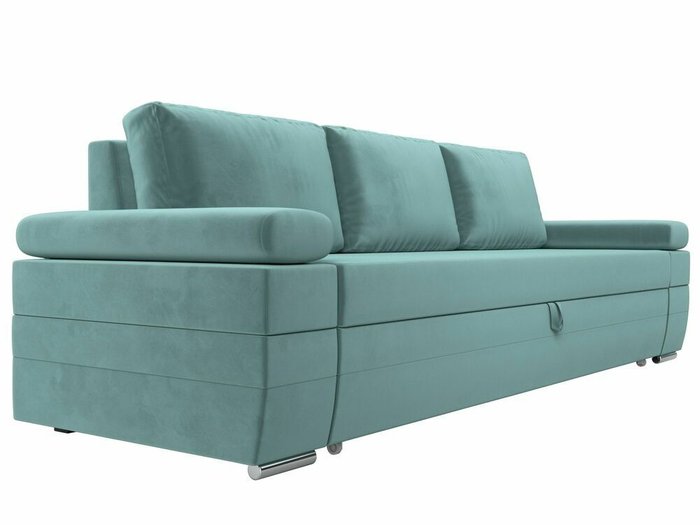 Прямой диван-кровать Канкун бирюзового цвета - лучшие Прямые диваны в INMYROOM