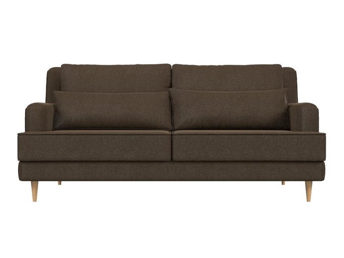 Прямой диван Джерси коричневого цвета - купить Прямые диваны по цене 40999.0