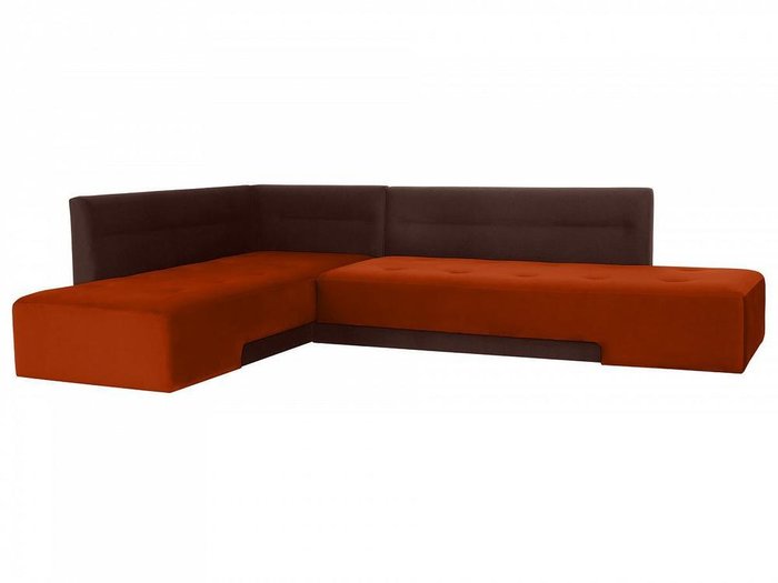 Угловой диван-кровать London коричневого цвета  - купить Угловые диваны по цене 104040.0