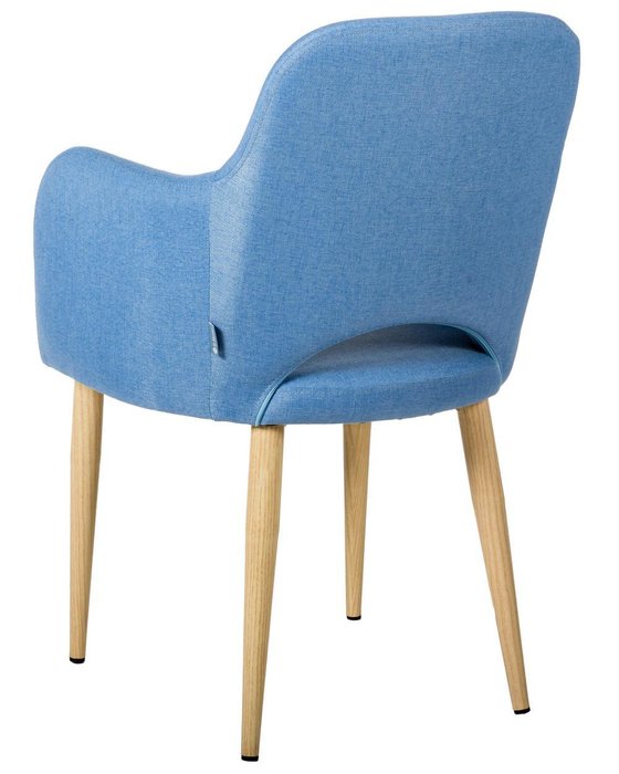 Стул-кресло Ledger голубого цвета - лучшие Обеденные стулья в INMYROOM