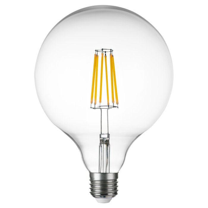 Лампа LED FILAMENT 220V G125 E27 10W=100W 920LM 360G CL 3000K 30000H грушевидной формы - купить Лампочки по цене 893.0