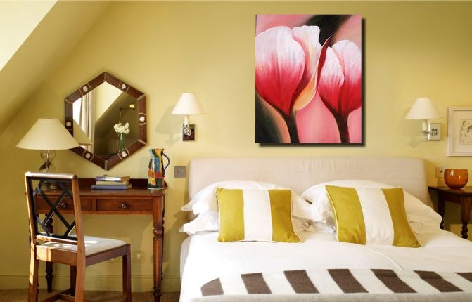 Декоративная картина "Нежный тюльпан" - купить Принты по цене 2890.0