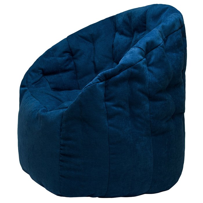 Кресло пенек Австралия темно-синего цвета - лучшие Бескаркасная мебель в INMYROOM