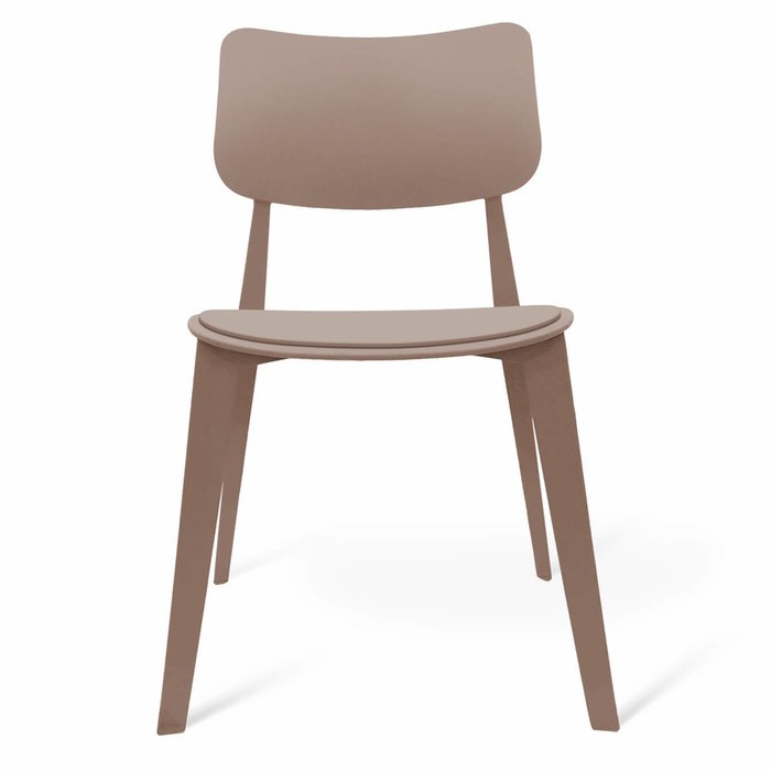 Стул штабелируемый Manfred коричневого цвета - лучшие Обеденные стулья в INMYROOM