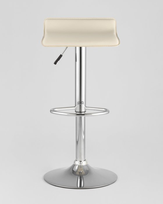 Барный стул Хай-Тек бежевого цвета с металлическим каркасом - купить Барные стулья по цене 3199.0
