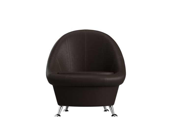 Кресло Амелия коричневого цвета (экокожа) - купить Интерьерные кресла по цене 18999.0
