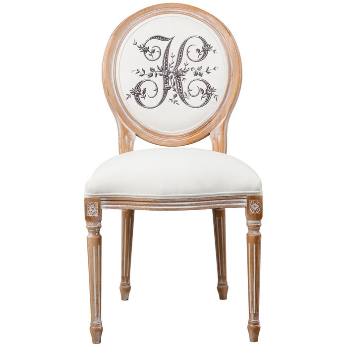 Стул Азбука мечты буква K белого цвета - купить Обеденные стулья по цене 32000.0