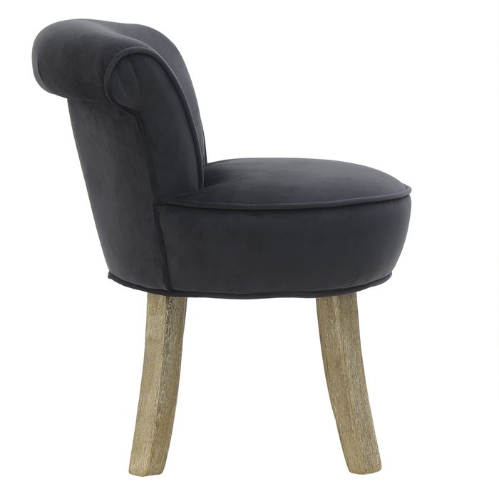 Кресло с низкой спинкой черного цвета - купить Интерьерные кресла по цене 14680.0
