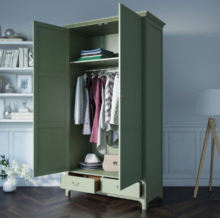 Шкаф Olivia зеленого цвета - лучшие Шкафы распашные в INMYROOM