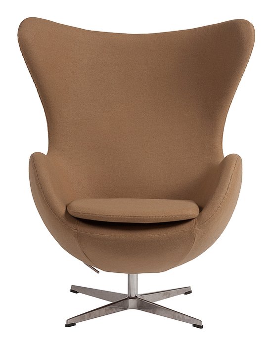  Кресло Egg Chair тёмно-бежевого цвета