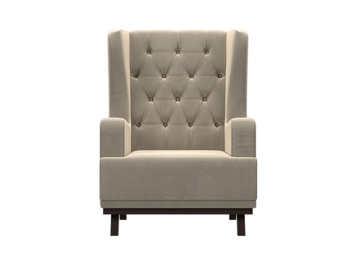 Кресло Джон Люкс бежевого цвета - купить Интерьерные кресла по цене 21999.0