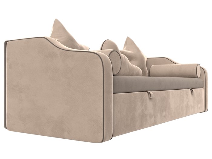 Детский диван-кровать Рико бежево-коричневого цвета - лучшие Прямые диваны в INMYROOM