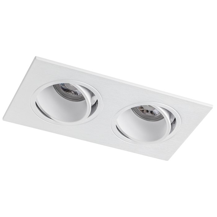 Рамка (светильник) PVC д/LED-модулей 941хх и LED-ламп D50мм SINGO 2X QUAD БЕЛЫЙ Рамка (светильник) PVC д/LED-модулей 941хх и LED-ламп D50мм SINGO 2X QUAD БЕЛЫЙ