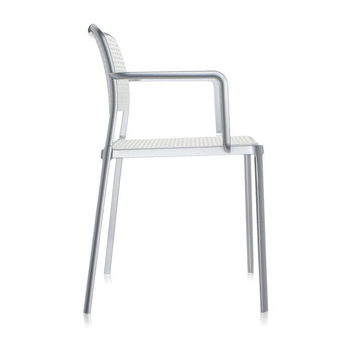 Стул Audrey белого цвета с подлокотниками  - лучшие Обеденные стулья в INMYROOM