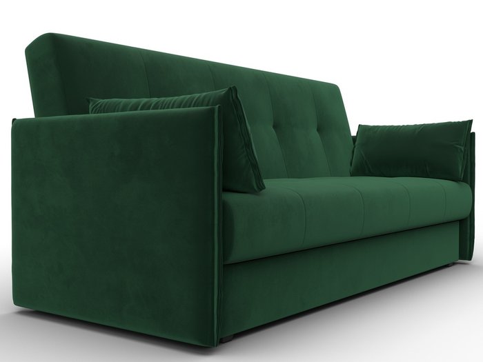 Диван-книжка Лига 018 темно-зеленого цвета - лучшие Прямые диваны в INMYROOM Диван-книжка Лига 018 темно-зеленого цвета - лучшие Прямые диваны в INMYROOM