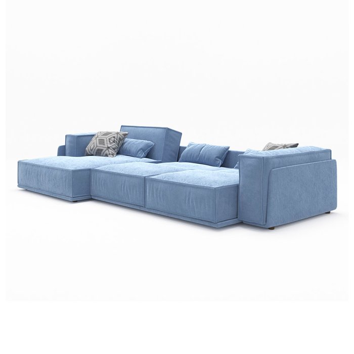 Диван-кровать Vento light угловой голубого цвета - купить Угловые диваны по цене 188550.0
