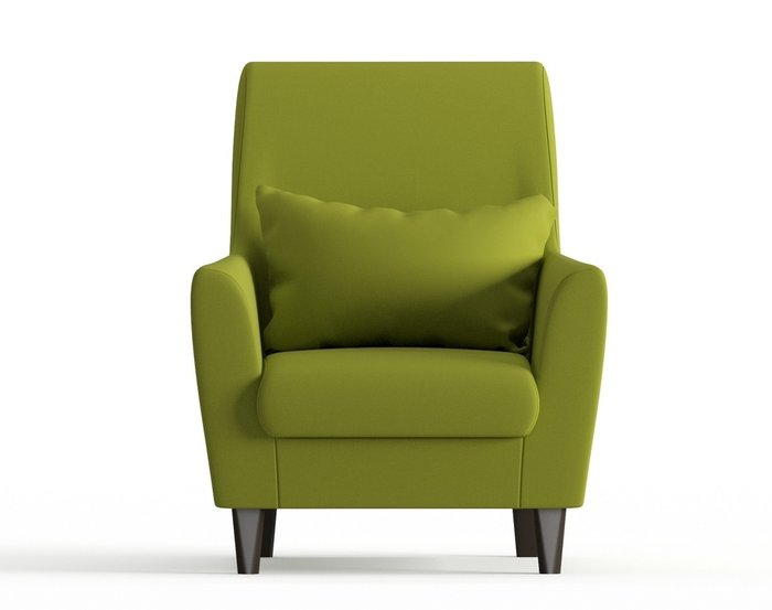 Кресло из велюра Кастилия зеленого цвета - купить Интерьерные кресла по цене 10190.0