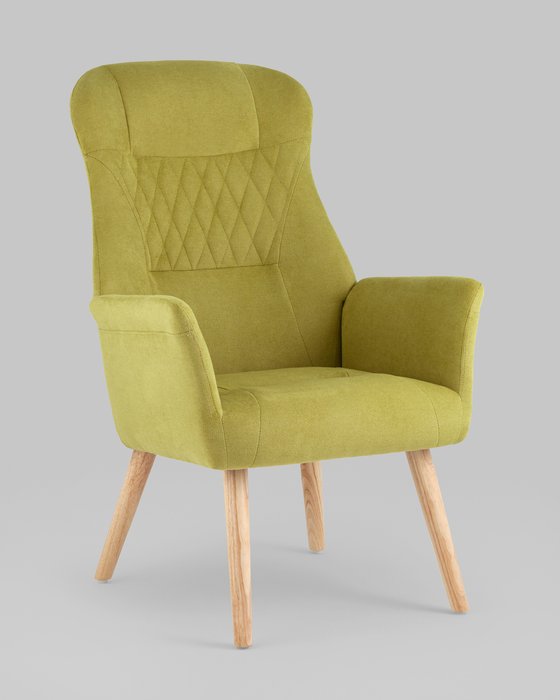 Кресло Парлор салатового цвета - купить Интерьерные кресла по цене 16990.0
