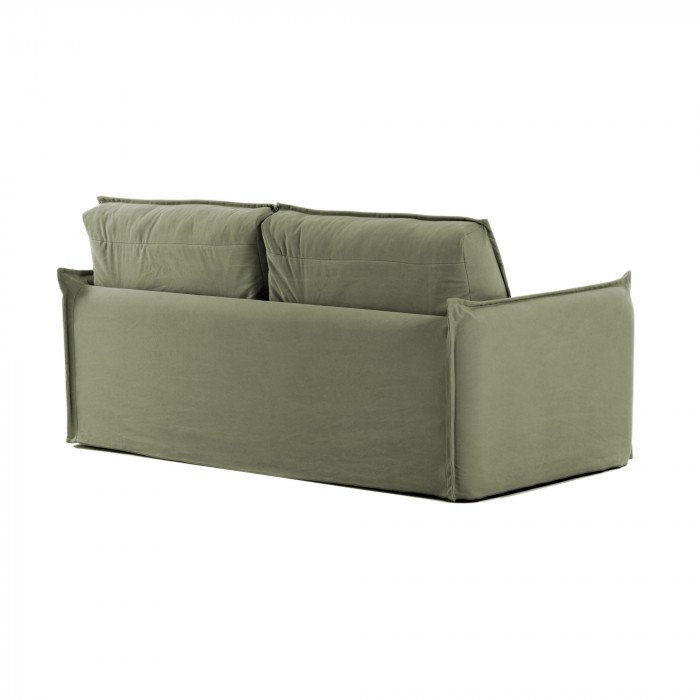 Диван-кровать Samsa с полиуретановым матрасом  зеленого цвета - лучшие Прямые диваны в INMYROOM