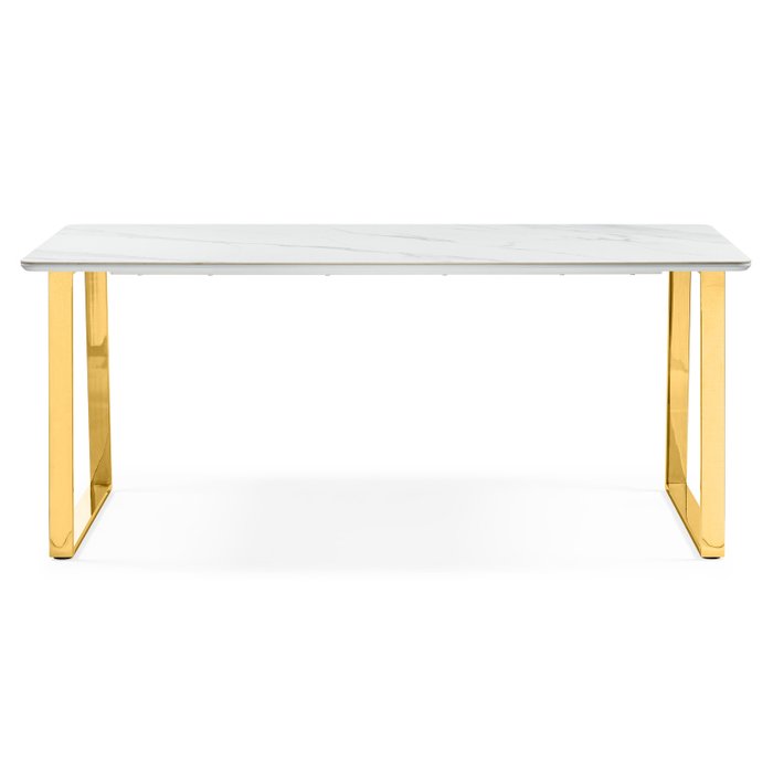 Обеденный стол Селена 2 L белого цвета - купить Обеденные столы по цене 56200.0