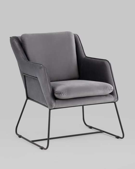 Кресло Роланд серого цвета - купить Интерьерные кресла по цене 4690.0