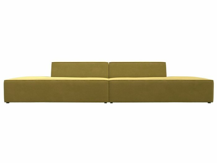 Прямой модульный диван Монс Лофт желтого цвета - купить Прямые диваны по цене 54999.0