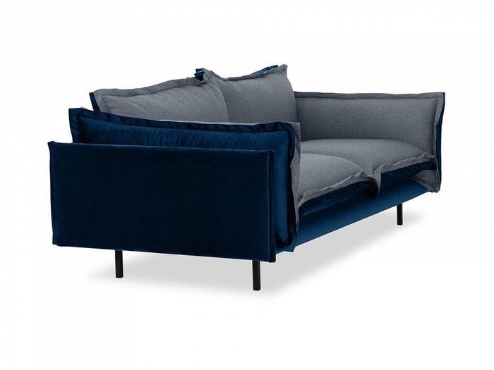 Диван Barcelona серо-синего цвета - лучшие Прямые диваны в INMYROOM