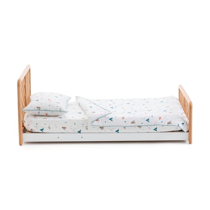 Кровать с кроватным основанием Montessori 70x140 бежевого цвета - лучшие Одноярусные кроватки в INMYROOM
