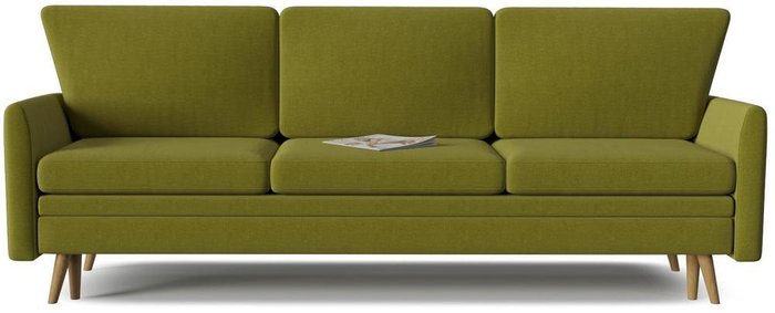 Диван-кровать Верона зеленого цвета   - купить Прямые диваны по цене 24350.0