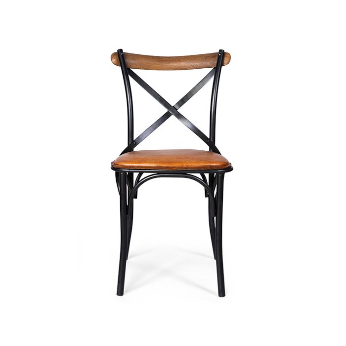 Стул Crosshair с металлическим основанием - купить Обеденные стулья по цене 21054.0