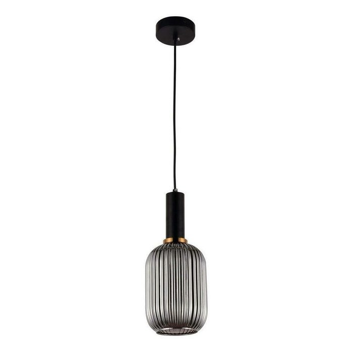Подвесной светильник Rico LDP 1218-1 GY+BK (стекло, цвет серый) - купить Подвесные светильники по цене 2718.0 Подвесной светильник Rico LDP 1218-1 GY+BK (стекло, цвет серый) - купить Подвесные светильники по цене 2718.0