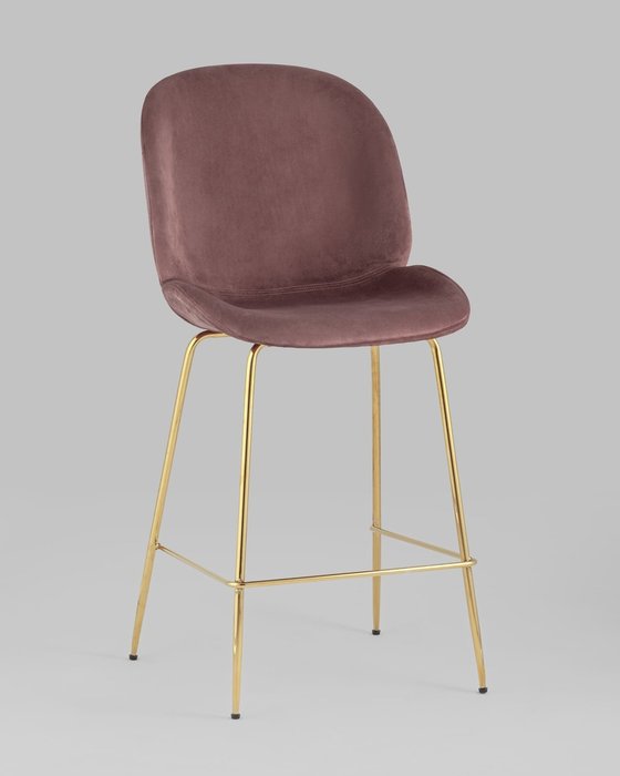 Стул полубарный Beetle темно-розового цвета - купить Барные стулья по цене 9990.0