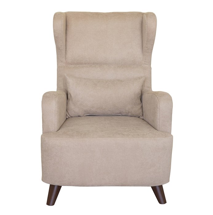 Кресло Меланж в обивке бежевого цвета - лучшие Интерьерные кресла в INMYROOM
