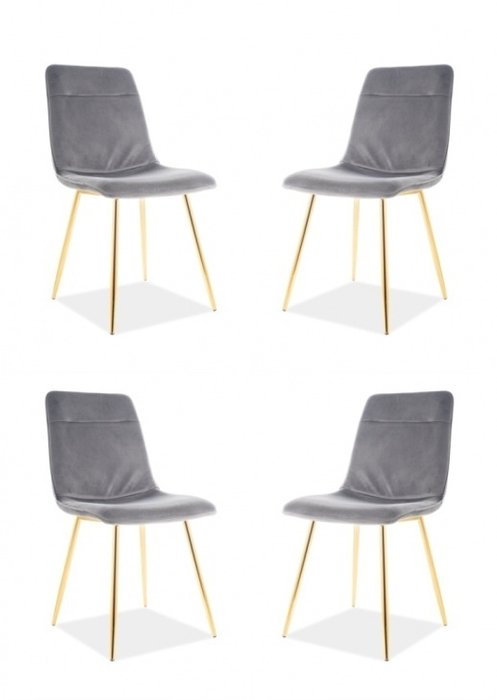 Стул Eros серого цвета - купить Обеденные стулья по цене 11176.0