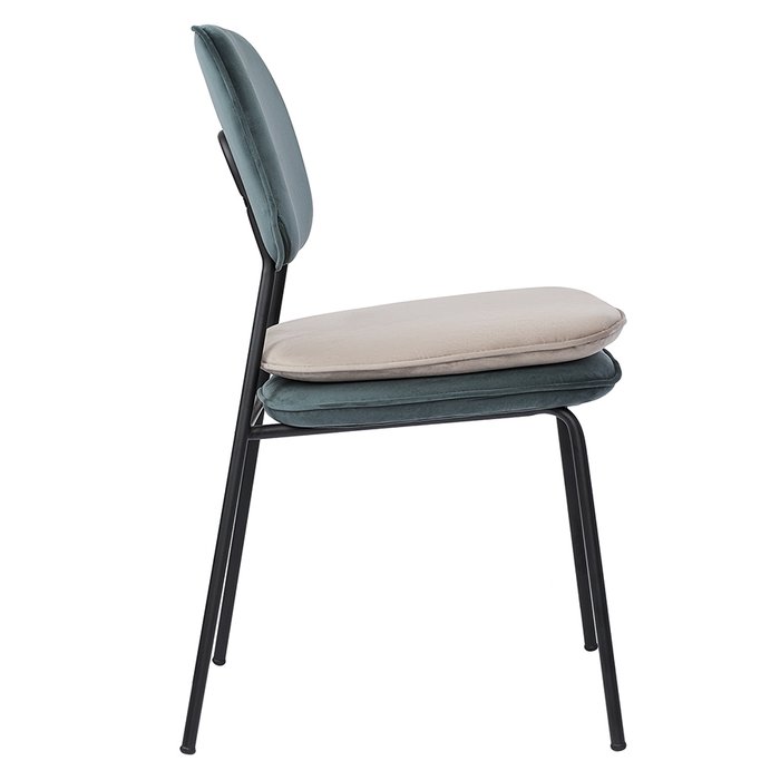Обеденный стул Реа сине-зеленого цвета - купить Обеденные стулья по цене 11900.0