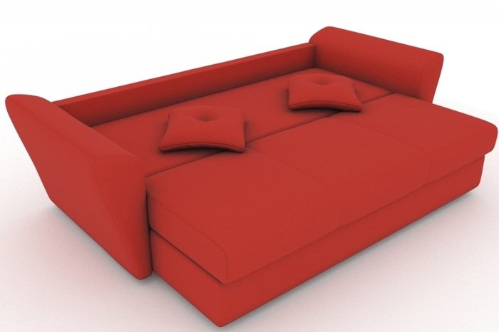 Прямой диван-кровать Neapol красного цвета - купить Прямые диваны по цене 16000.0