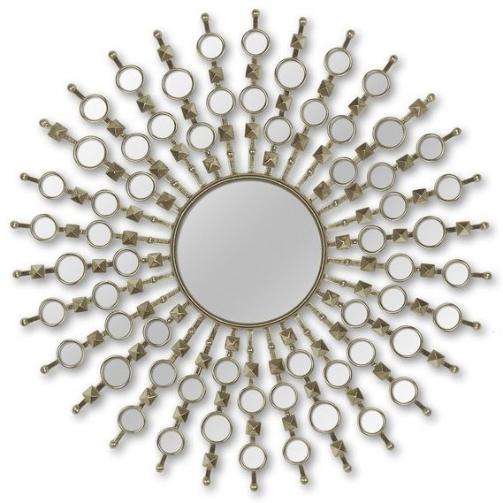 Настенное зеркало-солнце Bang Nickel