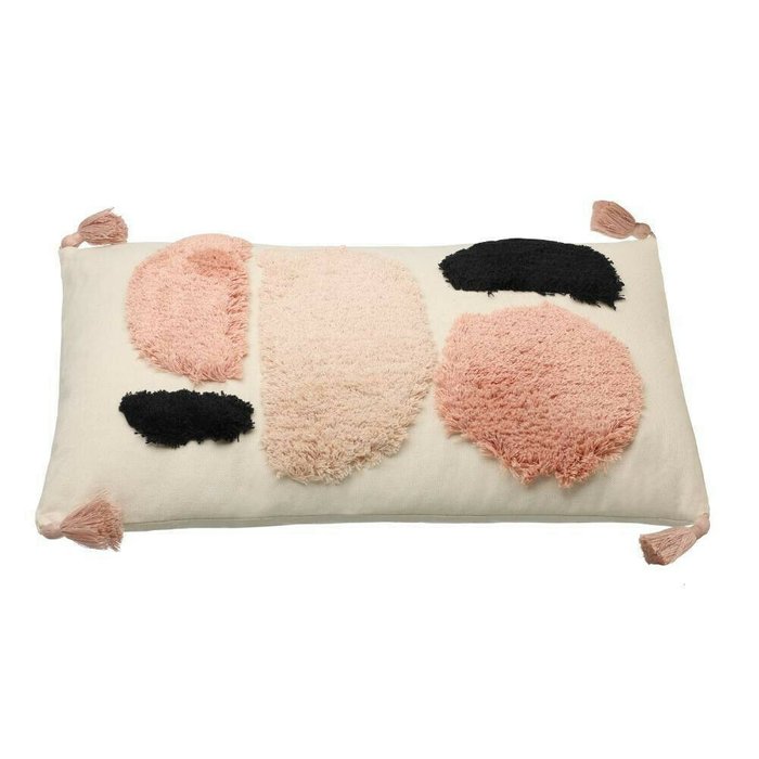 Декоративная подушка Chevery 30х50 бело-розового цвета - лучшие Декоративные подушки в INMYROOM
