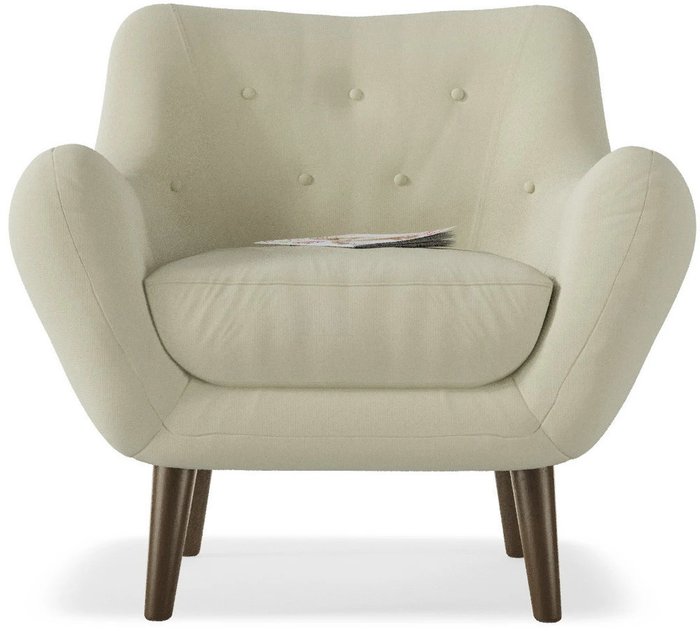 Кресло Элефант светло-бежевого цвета - купить Интерьерные кресла по цене 18448.0