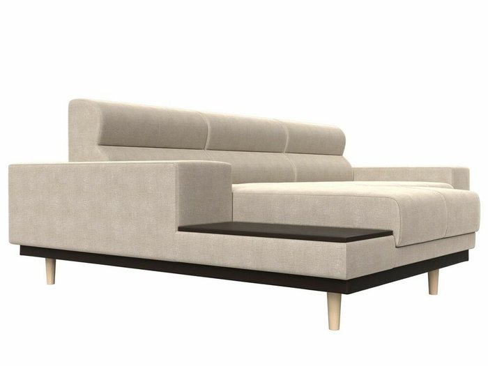 Угловой диван-кровать Леонардо бежевого цвета левый угол - лучшие Угловые диваны в INMYROOM