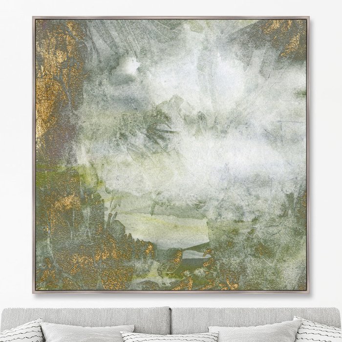 Репродукция картины на холсте Lake deep in the jungle