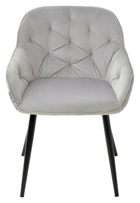 Стул с подлокотниками Breeze Bluvel светло-серого цвета - купить Обеденные стулья по цене 6300.0