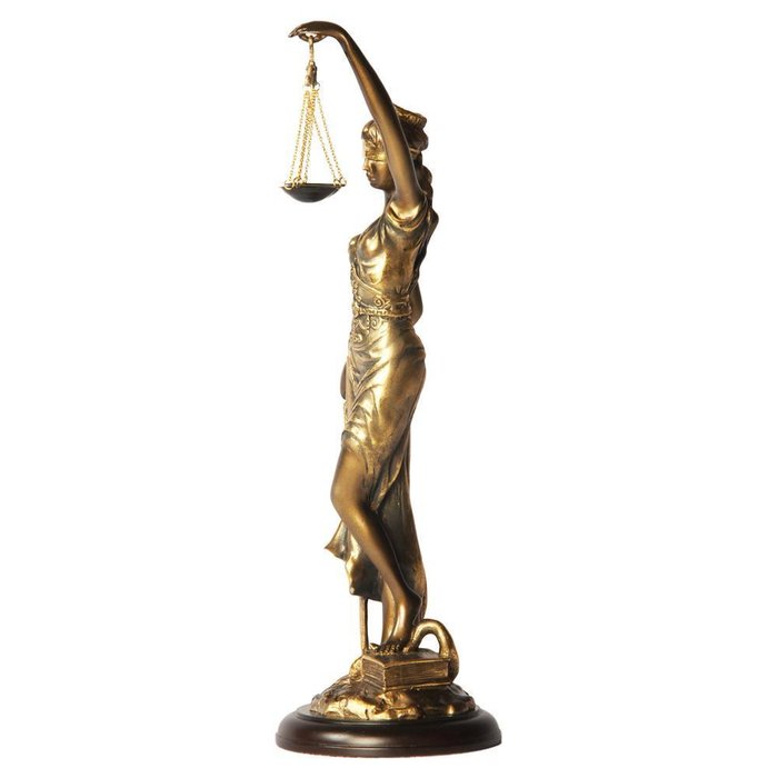 Статуэтка Фемида 4 бронзового цвета - купить Фигуры и статуэтки по цене 9469.0