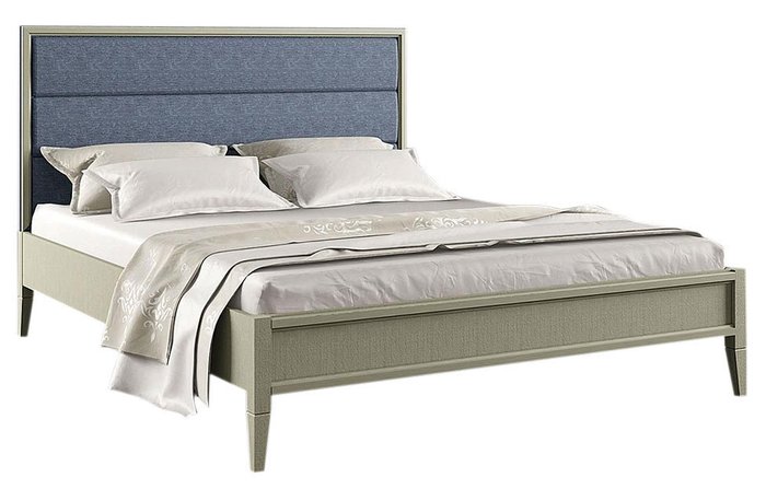 Кровать Чарли 140х200 серо-бежевого цвета